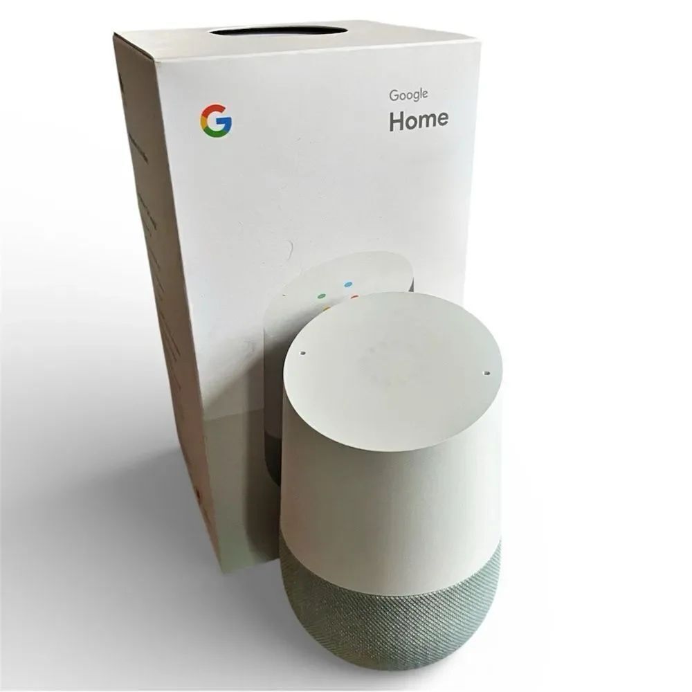Google Home Smart Assistant Speaker Voice/ Touch without Cord GERMAN edition
